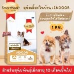 SmartHeart Gold INDOOR อาหารสุนัขพันธุ์เล็ก 1 กก. สมาร์ทฮาร์ท โกลด์ อินดอร์  /  ADULT Small Breed