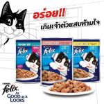 [แบ่งขาย] Felix® ขนาด 85 กรัม 1 ซอง อาหารแมว สำหรับแมวโต ลูกแมว หลากหลายรสชาติ - Image 2