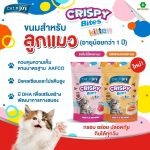 [ยกกล่อง] CAT n joy Crispy Bites (60g x8) ขนมแมวกรุบกรอบ แคทเอ็นจอย บำรุงขน มีสูตรลูกแมว รสทูน่า แซลมอน ซีฟู้ด - Image 2
