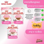 Royal Canin Kitten Pouch (โรยัล คานิน) อาหารเปียกสำหรับลูกแมว อายุ 4 - 12 เดือน แบ่งขาย 1 ซอง