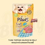สูตรใหม่ กล่อง 12 ซอง แถมเพิ่ม 2 ซอง อาหารแมว Cattie Paws น้ำหนัก 85 กรัมต่อซอง อาหารเปียก - Image 6