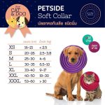 Petside ปลอกคอกันเลีย ชนิดนิ่ม คอลล่าสัตว์เลี้ยง คอลล่าแมว คอลล่าสุนัข เบามาก ป้องกันการเลีย คัน เกา - Image 2