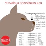 SLEEKY ตะกร้อครอบปากสุนัข ตะกร้อครอบปากแมว ตะกร้อครอบปากหมา ตระกร้อครอบปากสุนัข กันกัด คอล่า - Image 2