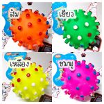 ลูกบอลอะตอม บีบเเล้วมีเสียง ของเล่น สำหรับสุนัข แมว