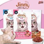 Jinny Cat Stick 35 กรัม ขนมมินิสติ๊ก ขนาดพอดีคำ ผลิตจากเนื้อไก่ผสานกับเนื้อปลาชนิดต่างๆ