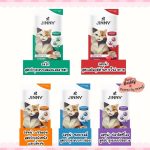 ขนมแมวเลีย Jinny 1 ถุง มี 5 ซอง เกรด Holistic ไม่เติมเกลือและน้ำตาล ผลิตจากเนื้อปลาทูน่าเนื้อขาวและเนื้อไก่อนามัน - Image 2