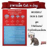 CAT n joy Multifunction อาหารแมวโต สูตรเลี้ยงในบ้านและทำหมัน สูตรกำจัดก้อนขน/บำรุงขนและผิวหนัง 1.2kg - Image 4