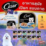 Cesar (ซีซาร์) อาหารเปียกสุนัข แบบถาด 100g (1 ถาด) อาหารหมา เกรดพรีเมียม นำเข้าจากออสเตรเลีย มีหลายรส